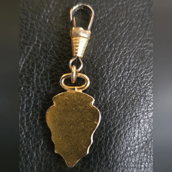 Gucci VINTAGE RARE Gold clip zipper pull charm 2" - Picture 5 of 7